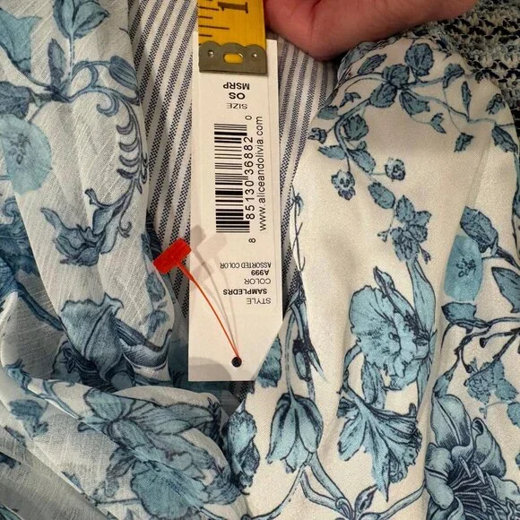 Alice + Olivia Sion Sunburst Maxi Dress Blue - Picture 10 of 15